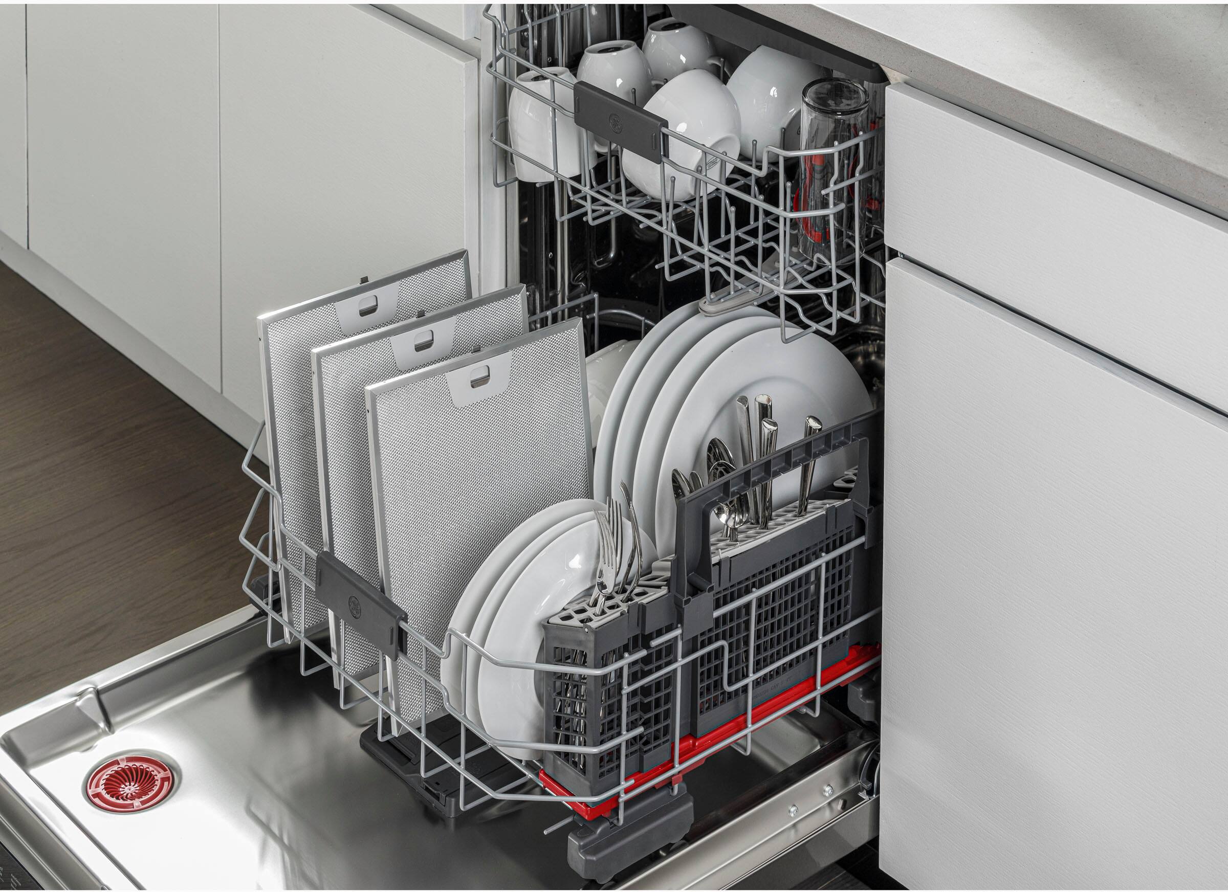 Alt View 5. GE Profile - 36" Convertible Range Hood - Stainless Steel.