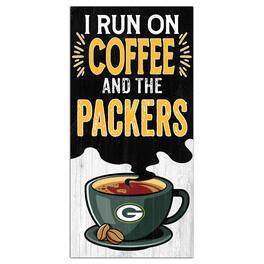 Fan Creations - Green Bay Packers 6" x 12" Coffee Wall Art - Multicolor