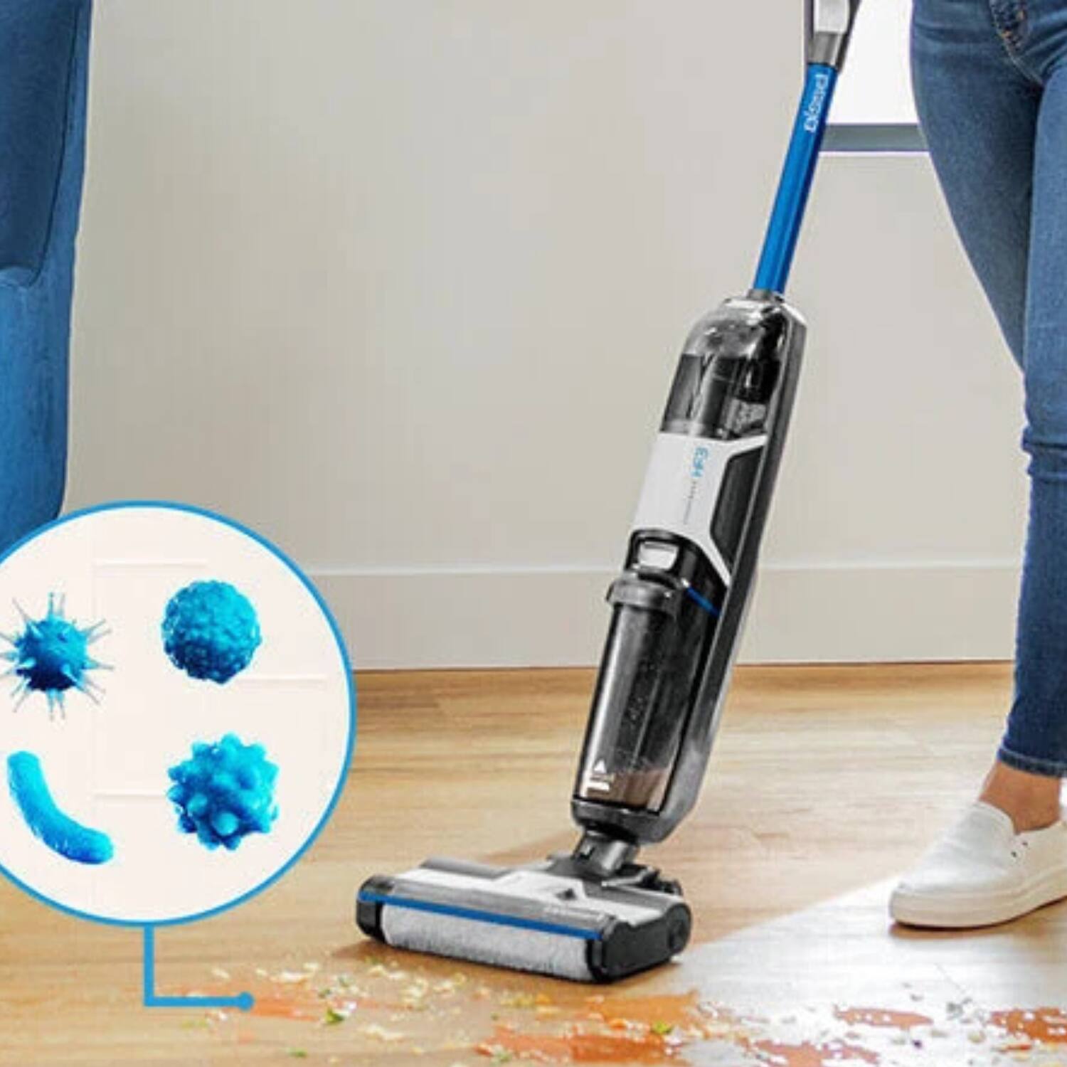 Left. BISSELL - CrossWave HF3 Cordless Multi-Surface Wet Dry Vacuum.