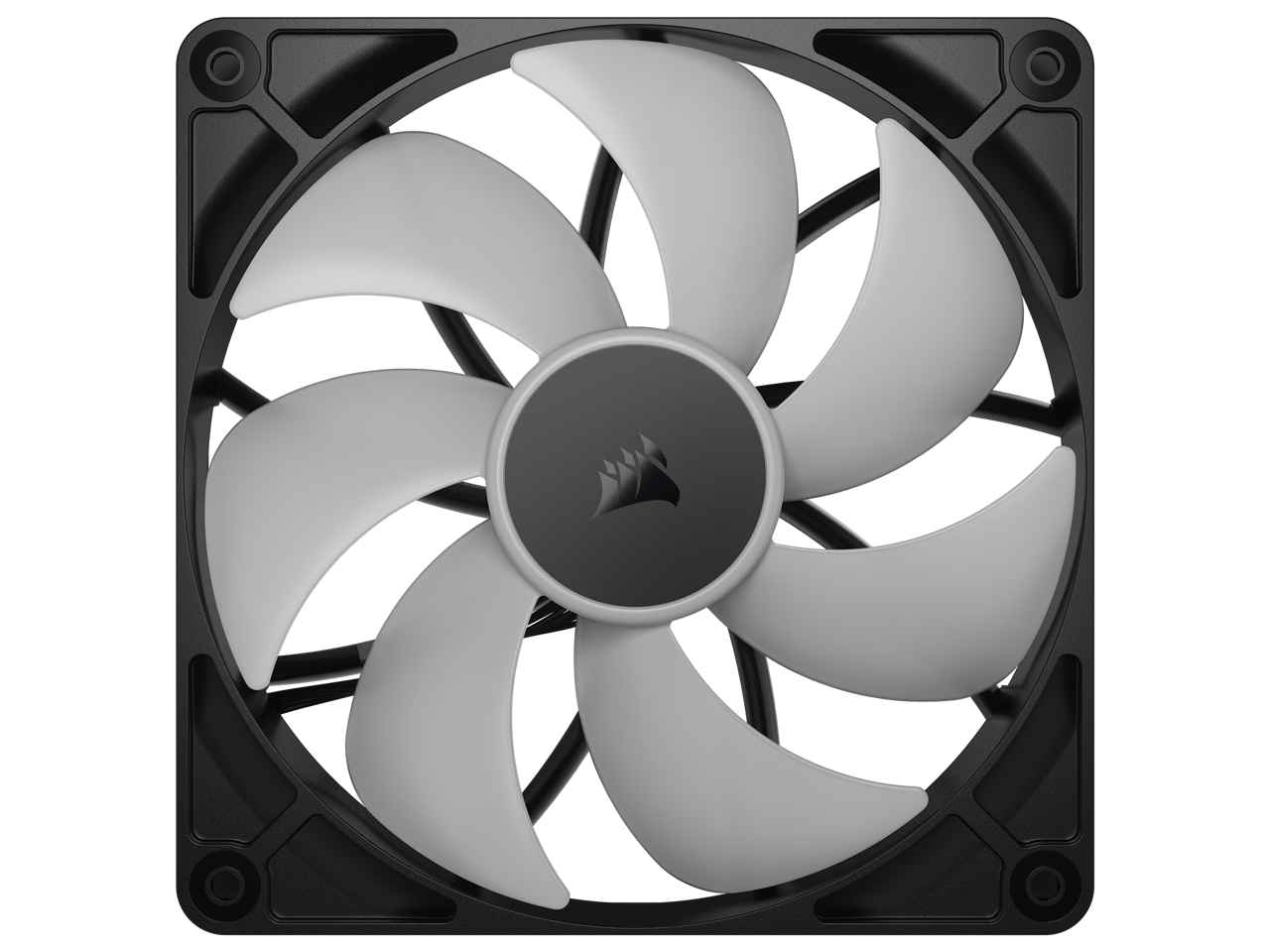 Alt View 5. CORSAIR - CORSAIR RS140 ARGB PWM 140mm Fans - Dual Pack, Daisy-Chain, AirGuide, Magnetic Bearing - RGB.