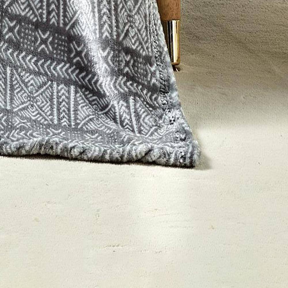 Alt View 1. Noble House - Takoda Sloth Micro Plush Decorative All Season Throw Blanket 50" x 60" Gray by Plazatex - Multicolor.