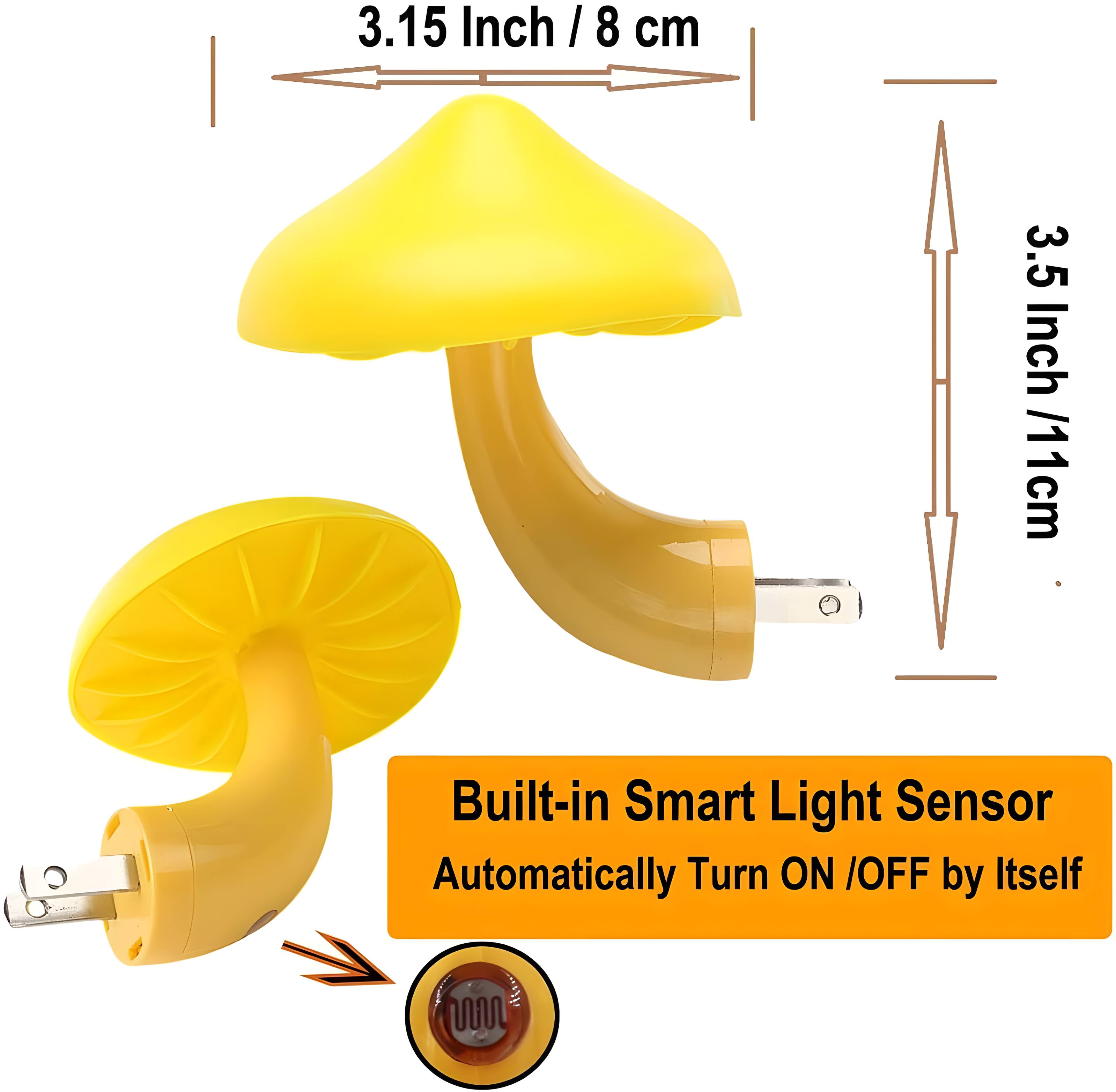 3.15 Inch / 8 cm  
3.5 Inch / 11 cm  

Built-in Smart Light Sensor  
Automatically Turn ON / OFF by Itself