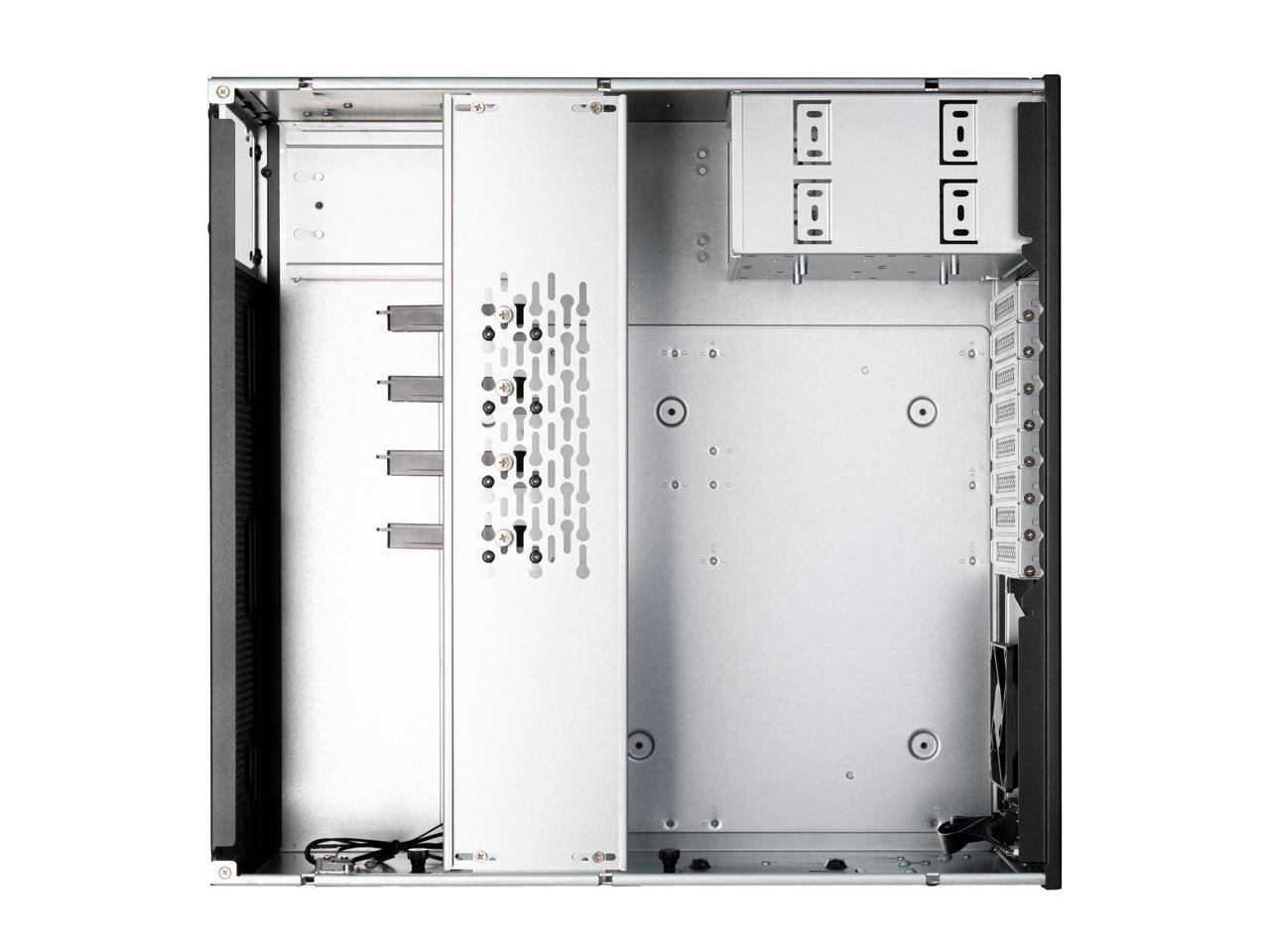 Alt View 5. SilverStone - SilverStone RM46-502-I 4U Rackmount Chassis w/Front Access Slots - Silver.