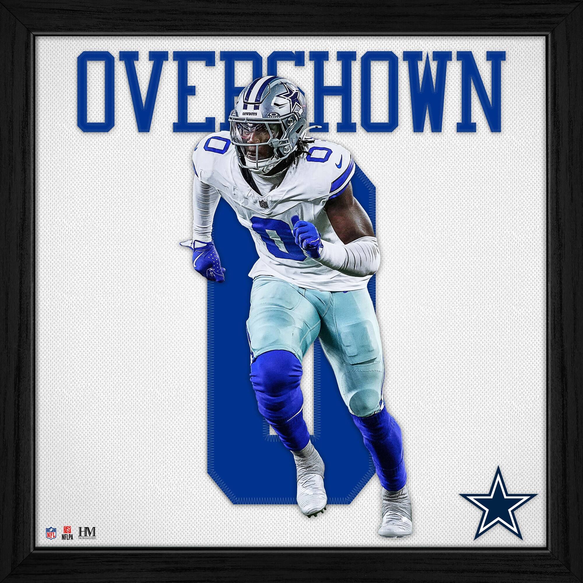 DeMarvion Overshown Dallas Cowboys 13" x 13" Impact Jersey Framed Photo