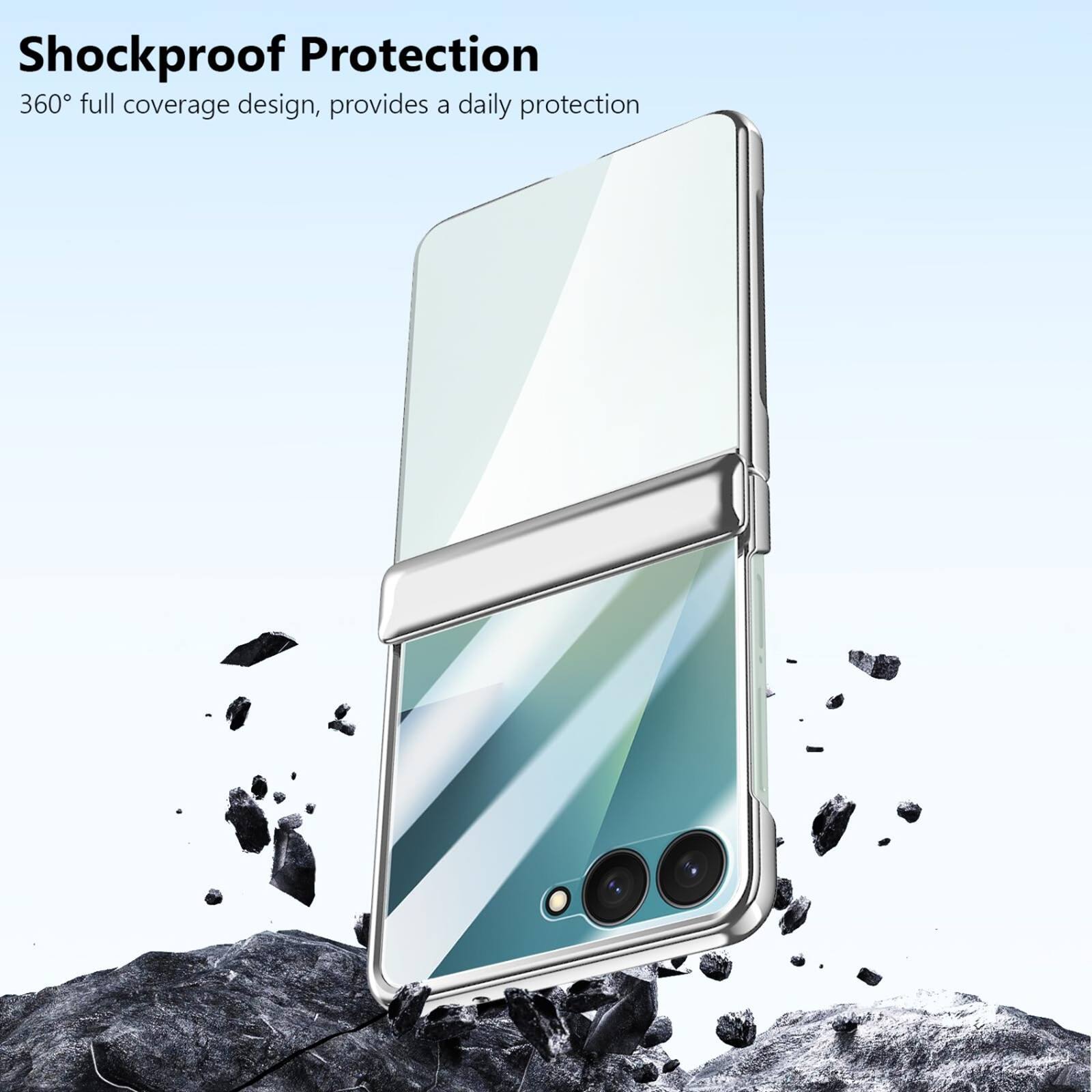 Shockproof Protection  
360° full coverage design, provides a daily protection
