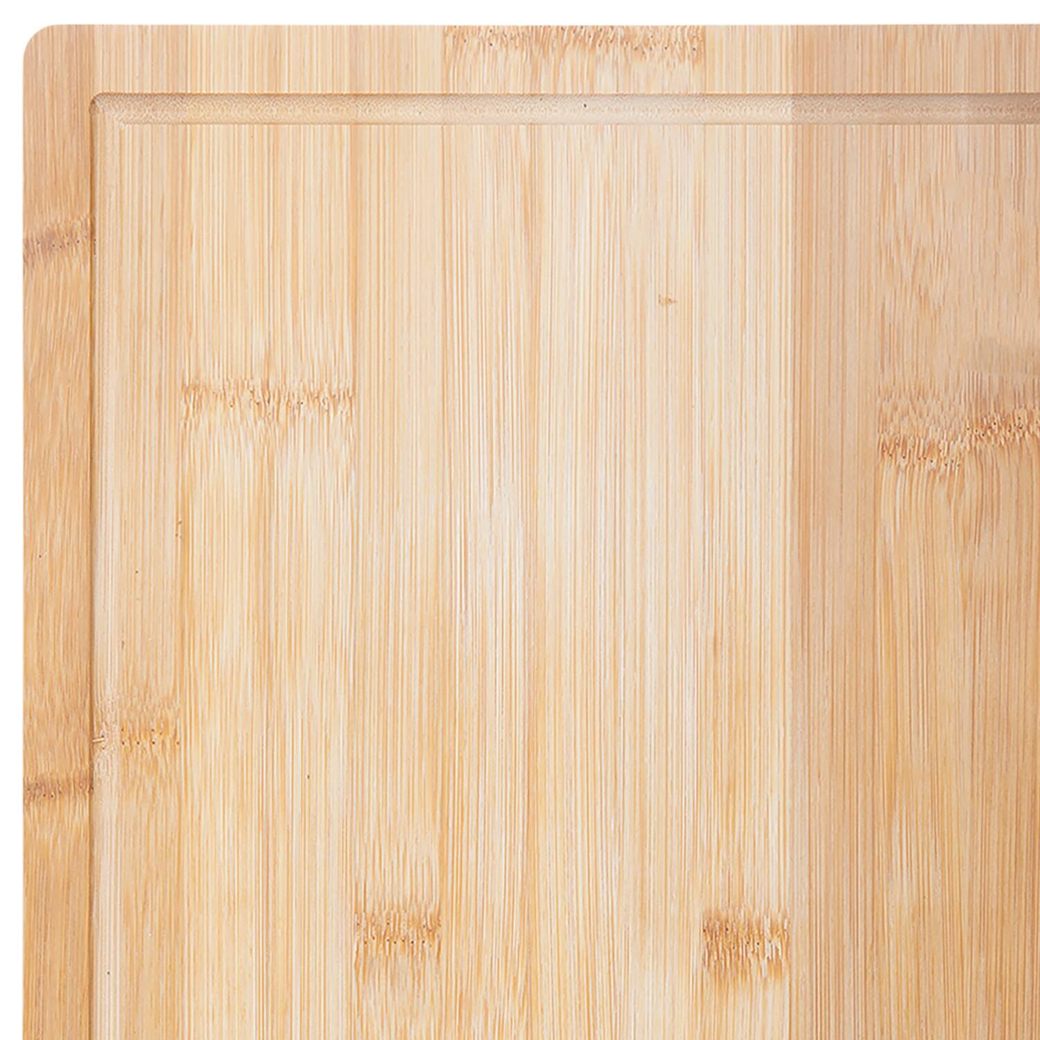 Left. MasterChef - Extra-Large Bamboo Cutting Board - Beige.