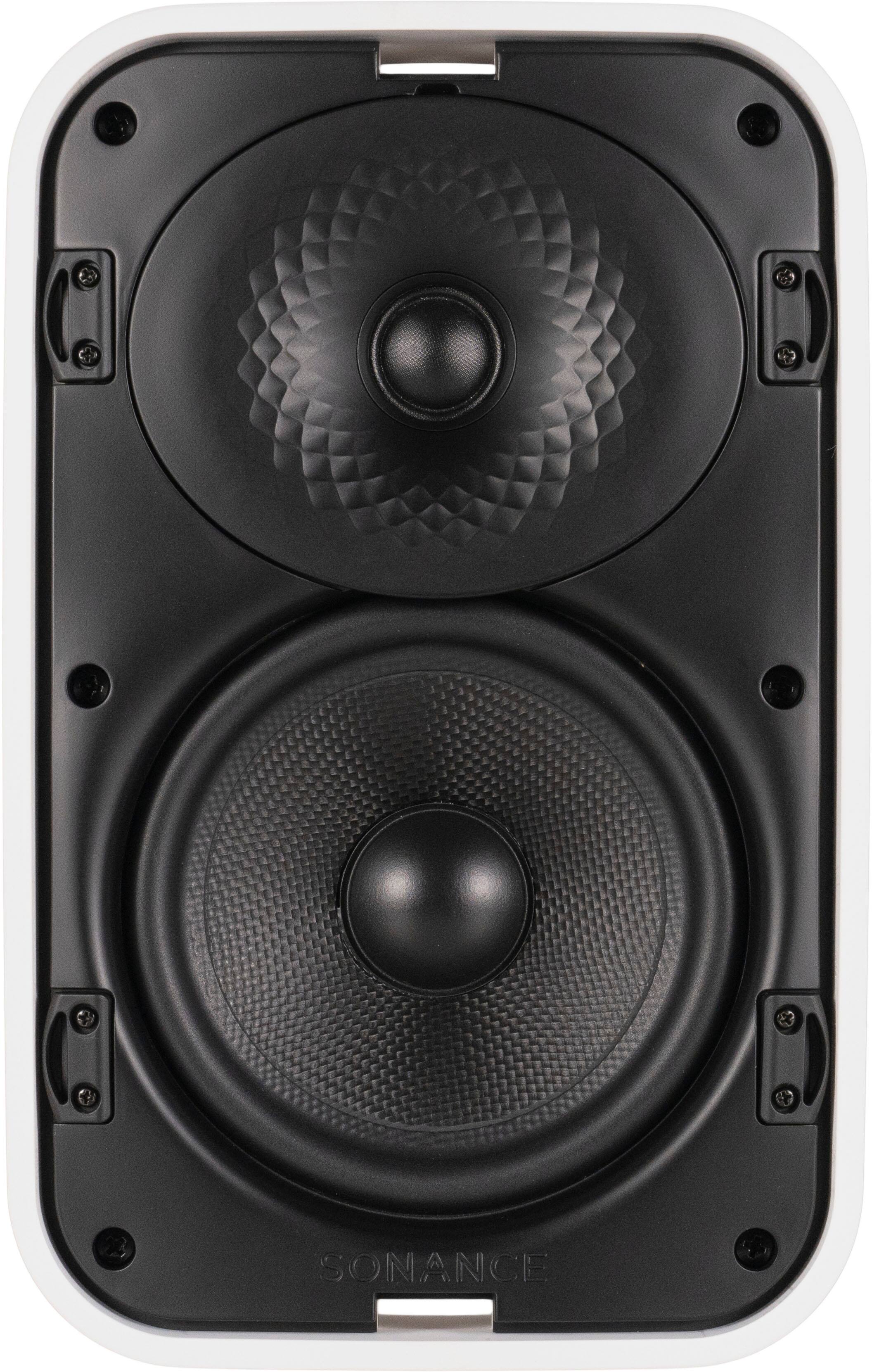 Left. Sonance - MX52 - Mariner MX Series 5-1/4" 2-Way Outdoor Surface Mount Speakers (Pair) - Paintable White.