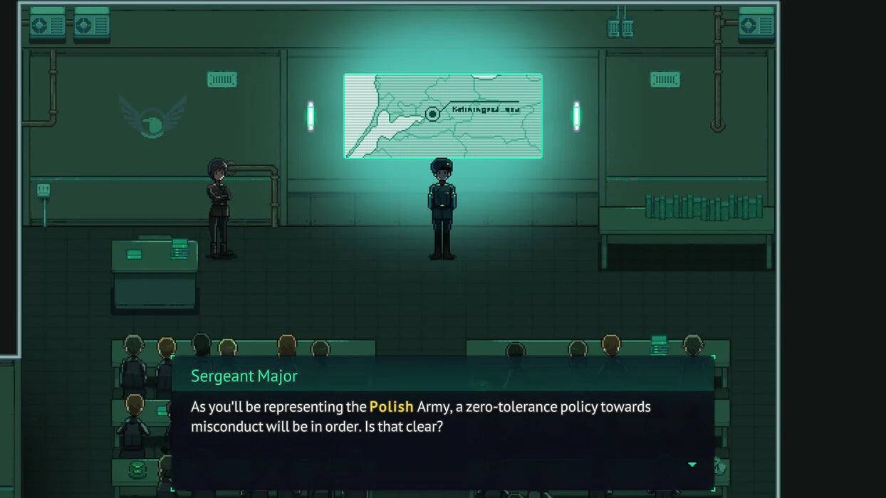 Sergeant Major

As you'll be representing the Polish Army, a zero-tolerance policy towards misconduct will be in order. Is that clear?