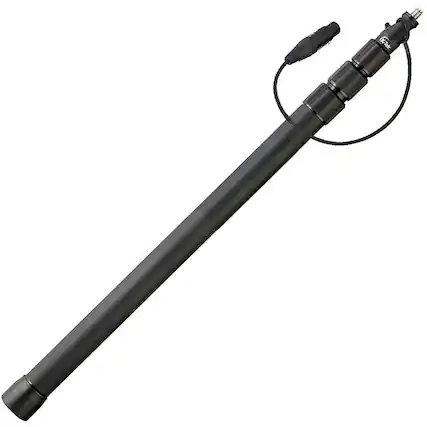 Front. K-Tek - K-Tek KC88CC 7.3' Indie 4-Section Carbon Composite Boompole with Cable - Black.