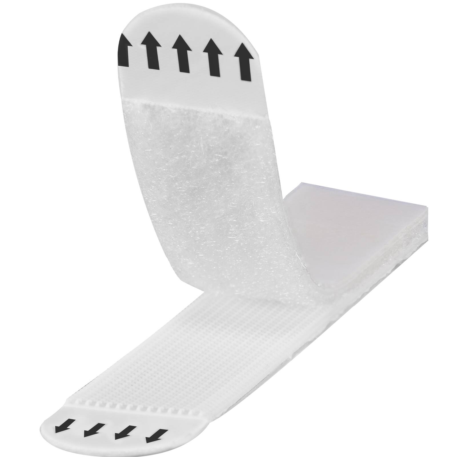 Alt View 5. VEVOR - Picture Hanging Strips,16 Pairs, X-Large Picture Hangers with Removable Adhesive, Hook & Loop Strips,Wall Hanging Strips - White.