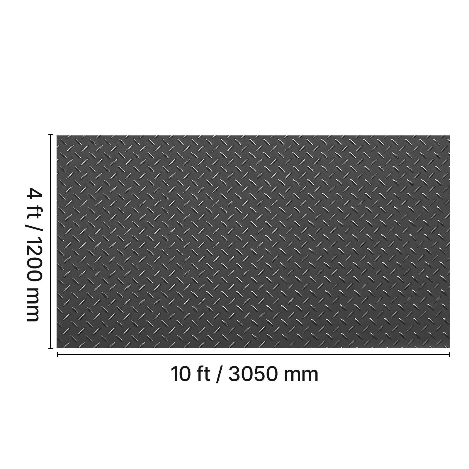 4 ft / 1200 mm  
10 ft / 3050 mm