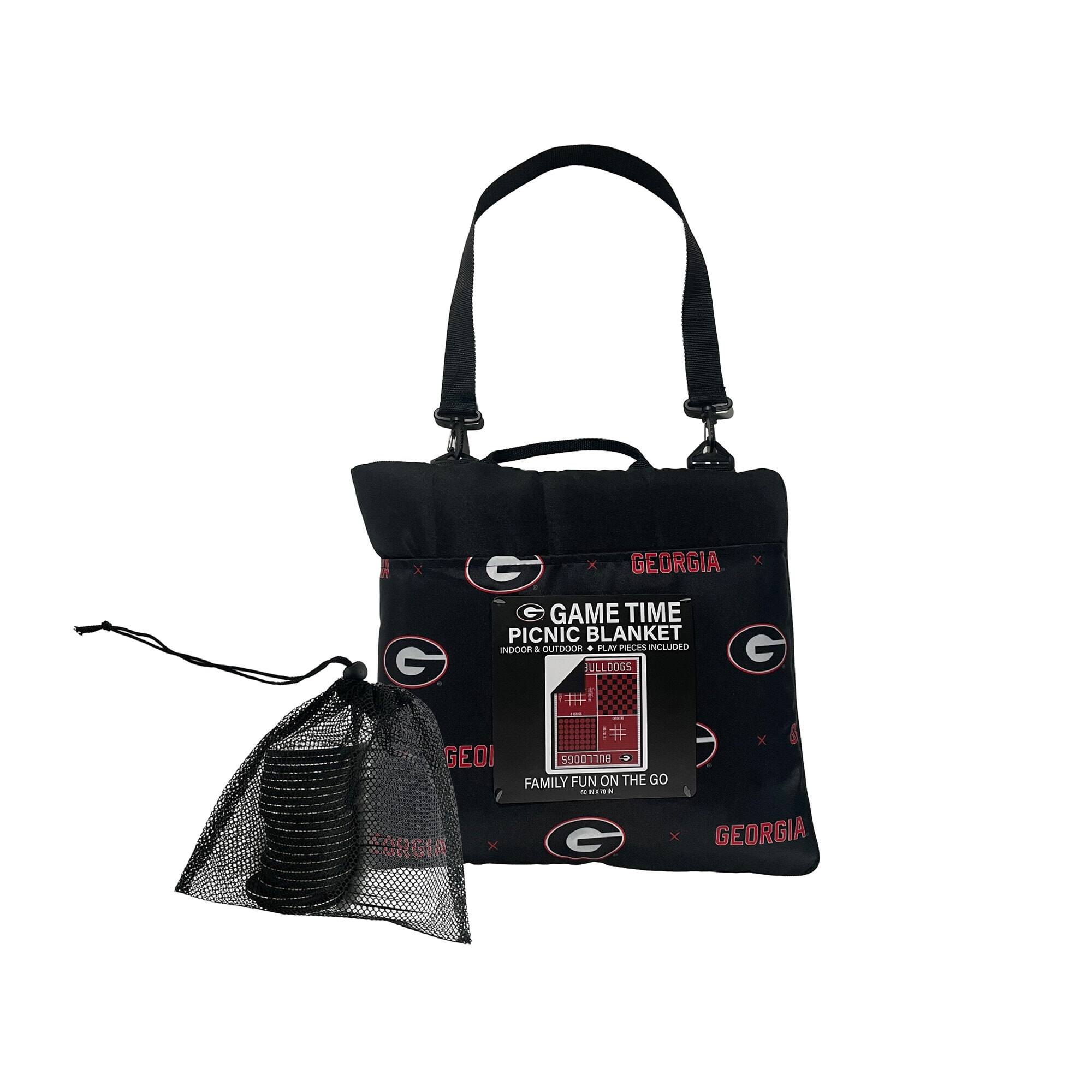 GEORGIA GAME TIME PICNIC BLANKET INDOOR & OUTDOOR PLAY MATS INCLUDED CULLOOGS: GEO FAMILY FUN ON THE GO
