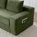 Alt View 6. Meqiodas - 2 in 1 Convertible Folding Couch Bed, Cloud Loveseat Sofa, Corduroy Floor Lounge Sofa for Bedroom Living Room - Green.