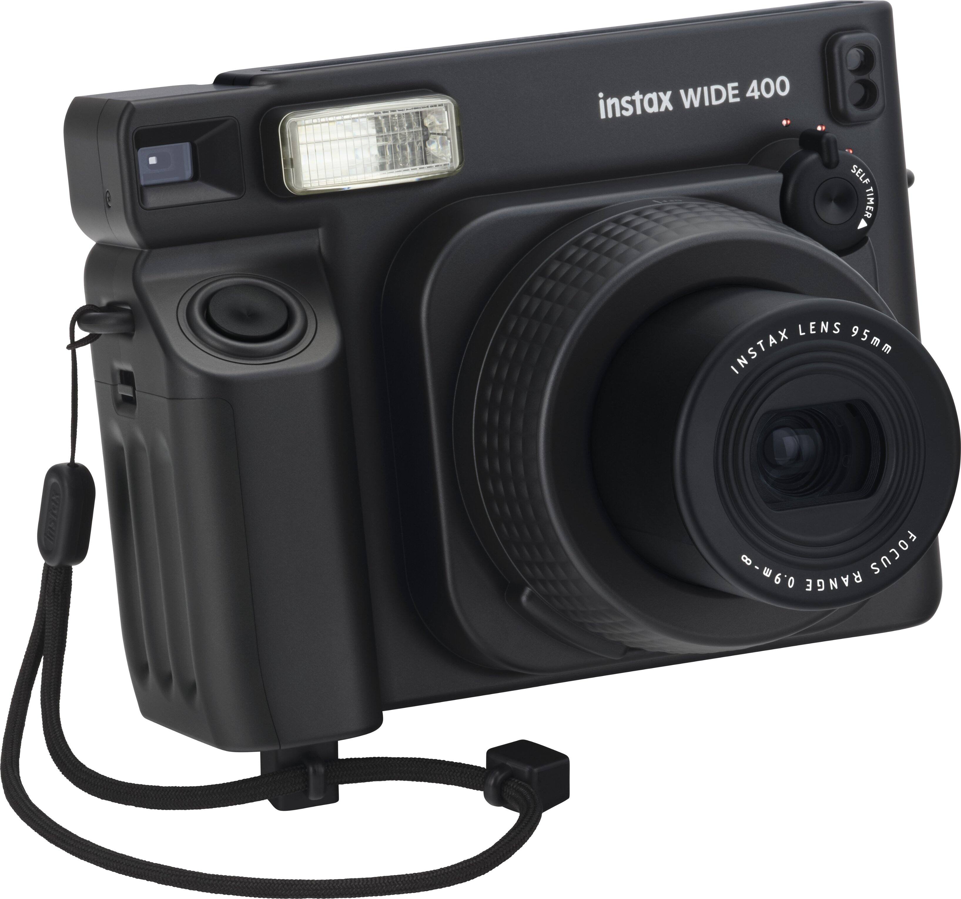 instax WIDE 400  
SELF TIMER  
INSTAX LENS 95mm  
FOCUS RANGE 0.6m-∞