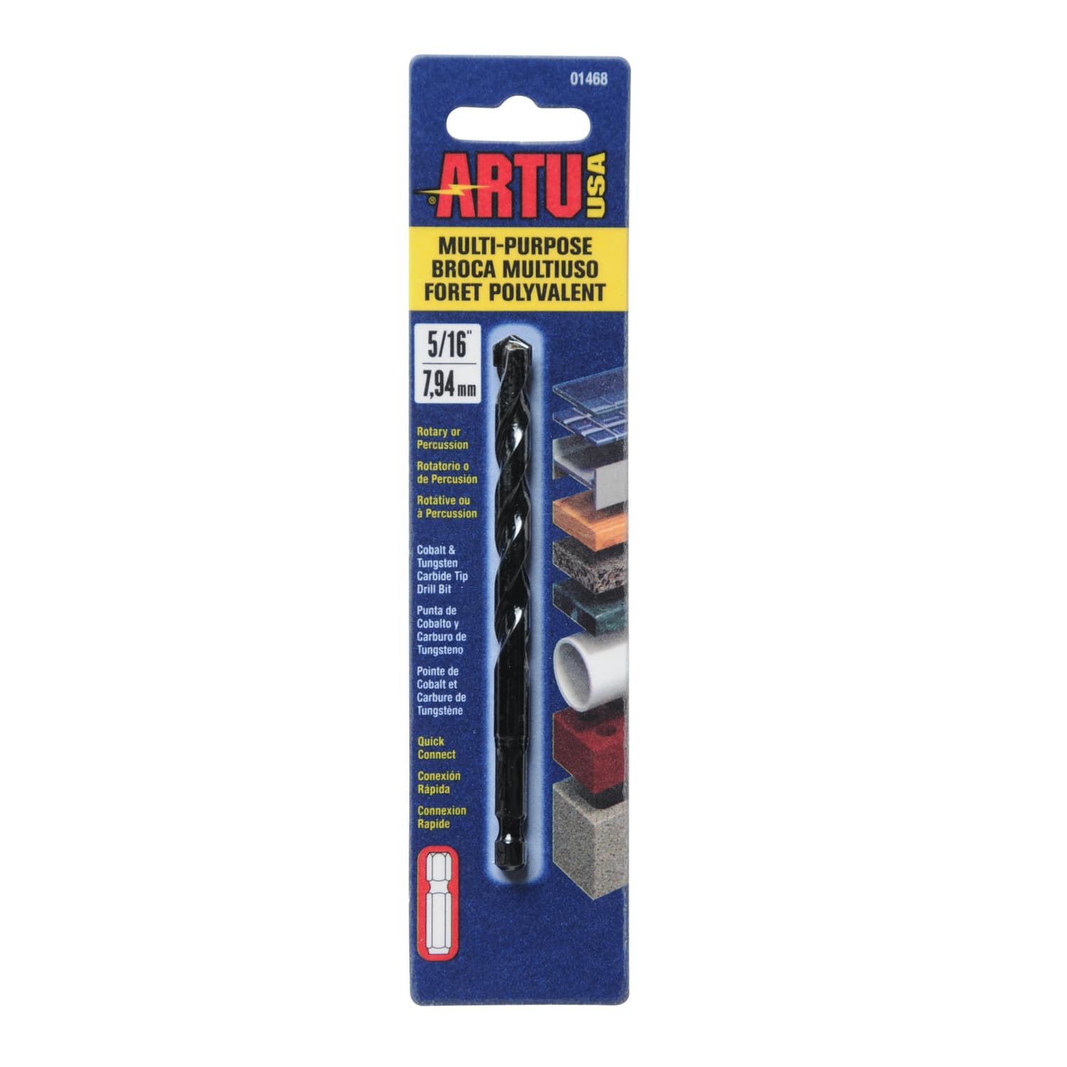 ARTU - 5/16 in. X 4-1/2 in. L Tungsten Carbide Tipped Drill Bit Quick-Change Hex Shank 1 pc price history on PriceWatchPro