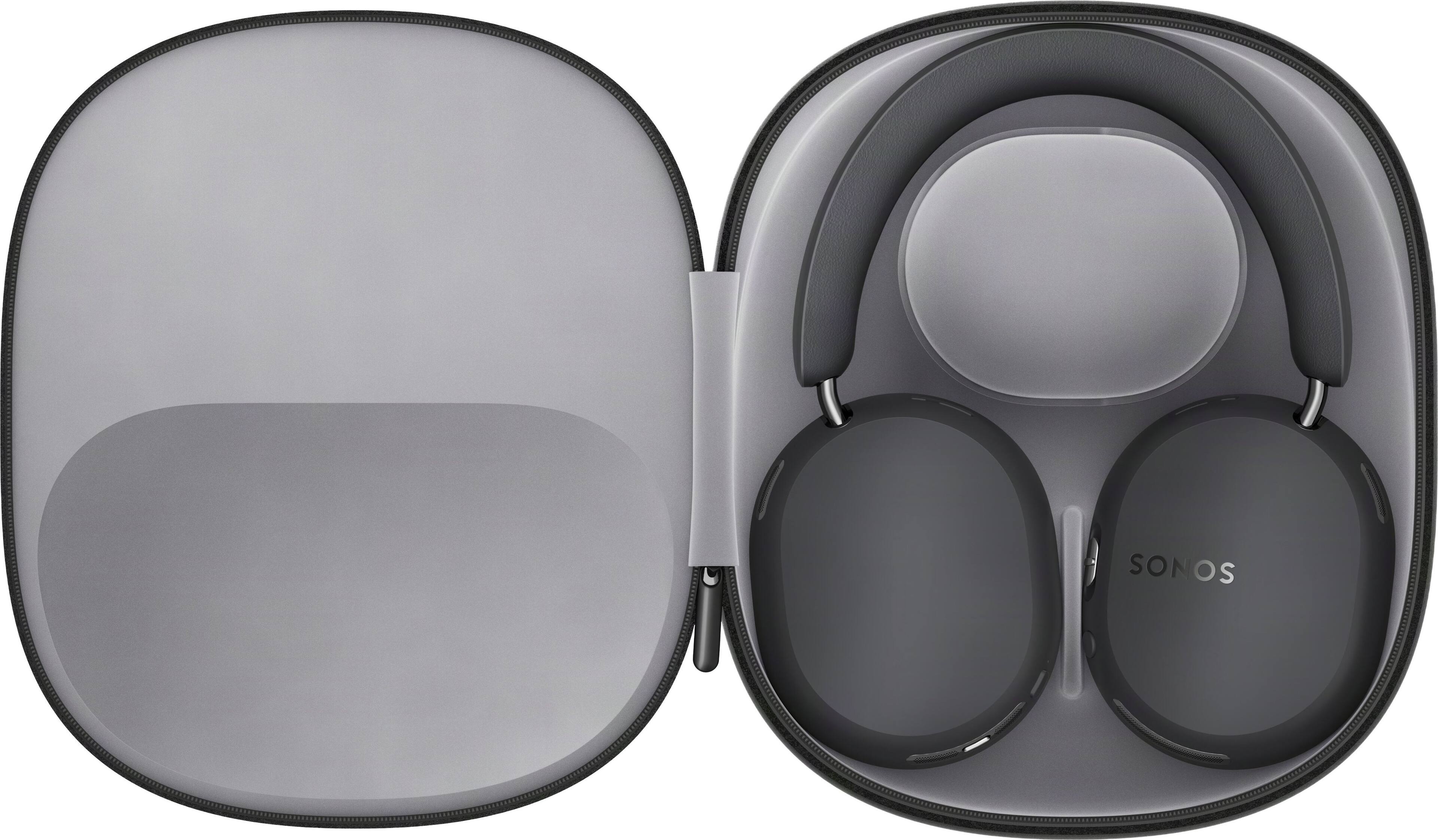 Alt View 5. Sonos - Ace Ultra Wireless Over-the-Ear Headphones with Active noise Cancellation - Black.