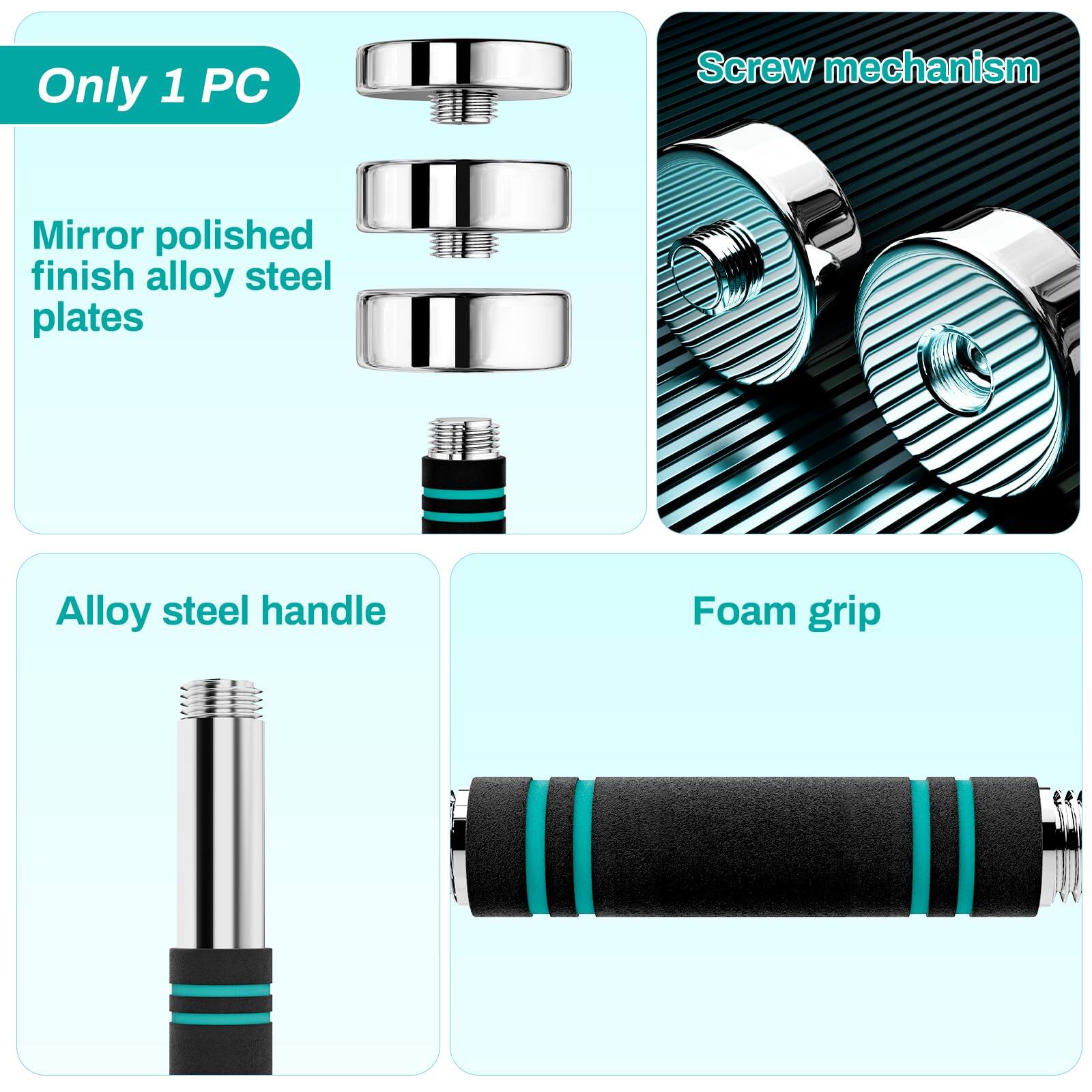 - Only 1 PC
- Mirror polished finish alloy steel plates
- Screw mechanism
- Alloy steel handle
- Foam grip