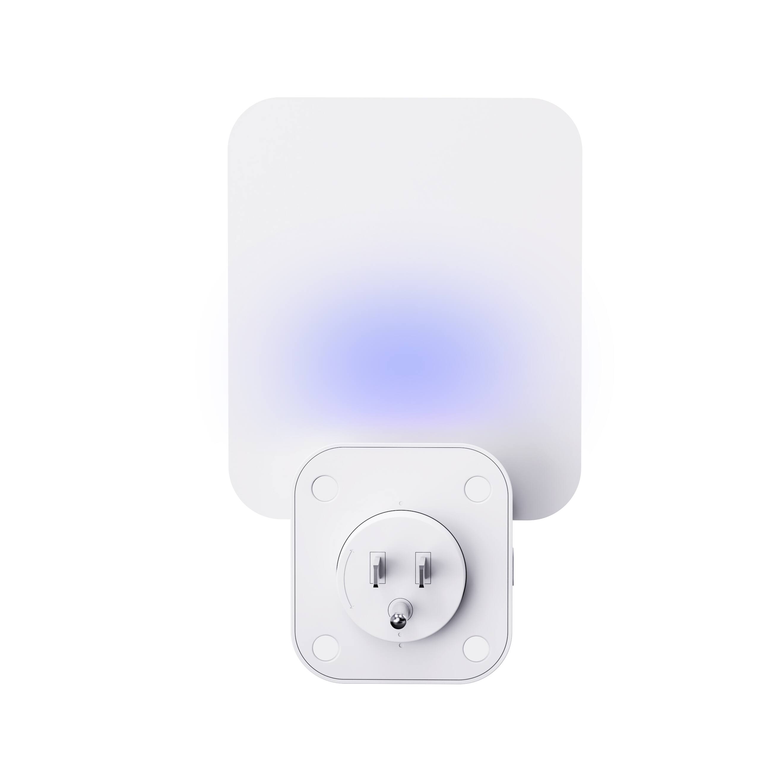 Alt View 2. Flowtron - Plug-in Fly Trap with Power Socket, USB Ports, Adhesive Boards for Easy Cleaning - White.