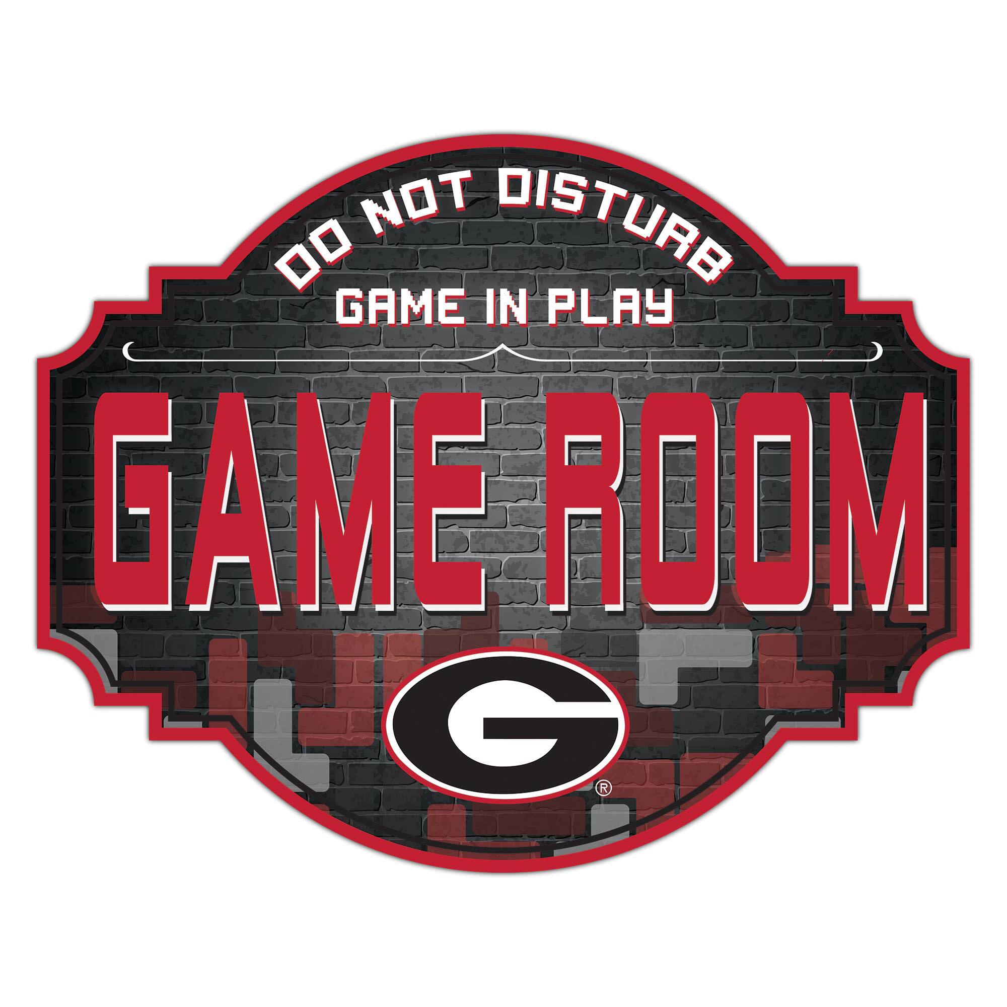 Georgia Bulldogs 12'' Game Room Tavern Sign