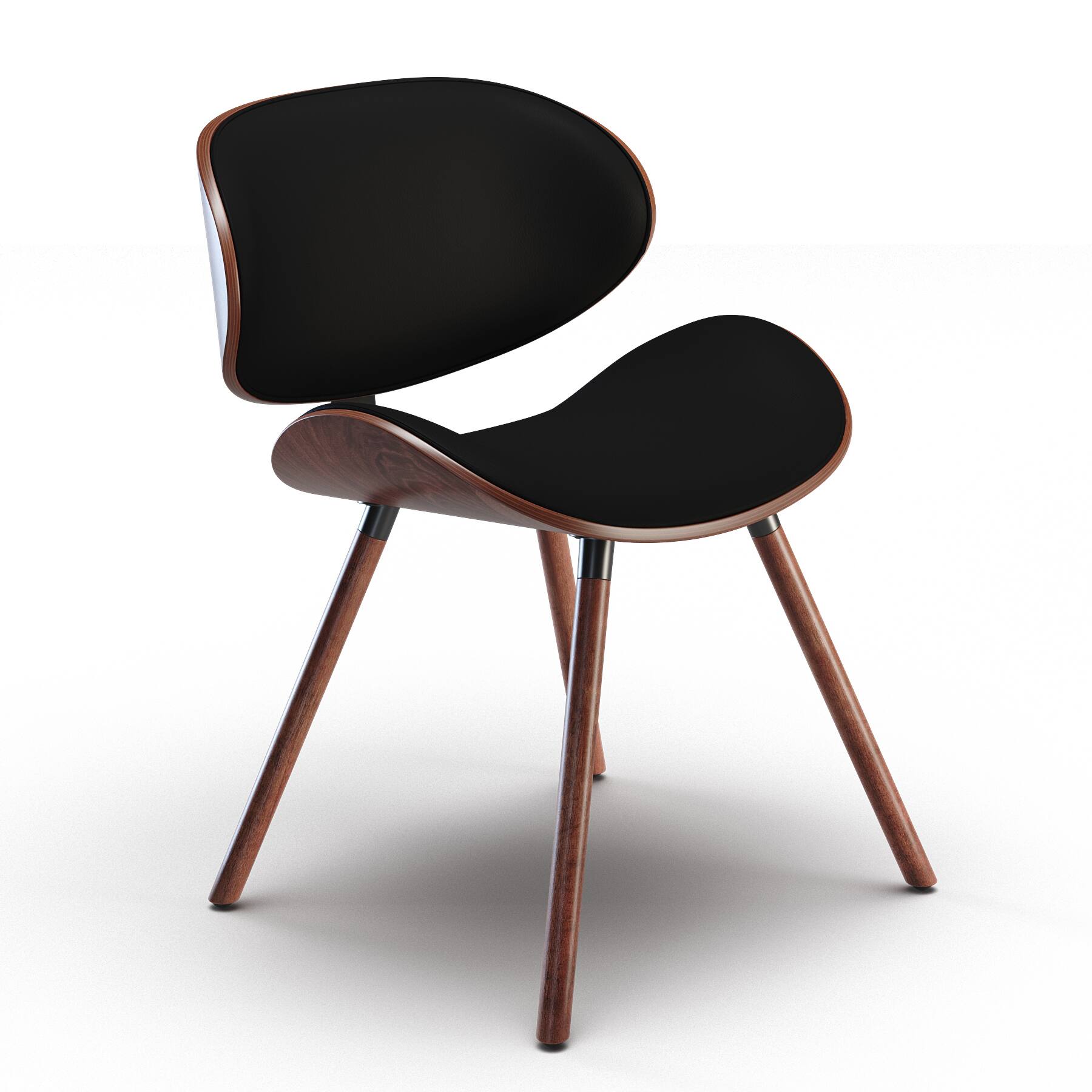 Alt View 3. Simpli Home - Marana / Watkins 5-Piece Dining Set - Black.