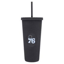 Logo Brands - Philadelphia 76ers 24oz. Logo Studded Tumbler - Multicolor