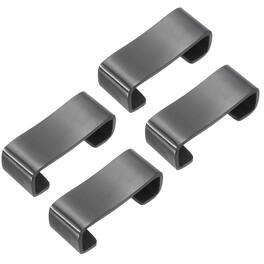 Unique Bargains - 4pcs Stainless Steel Chopstick Rest 1.6x0.6x0.51 Inch Tableware Tool for Fork Teaspoon Dining - Black