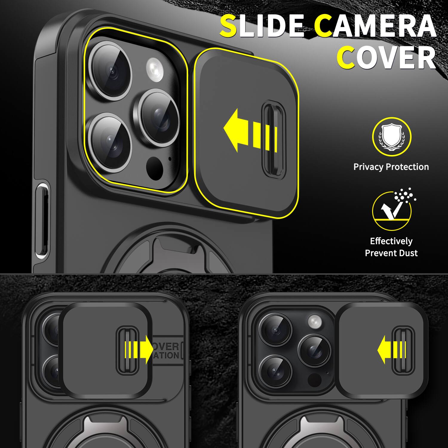 SLIDE CAMERA COVER  
Privacy Protection  
Effectively Prevent Dust