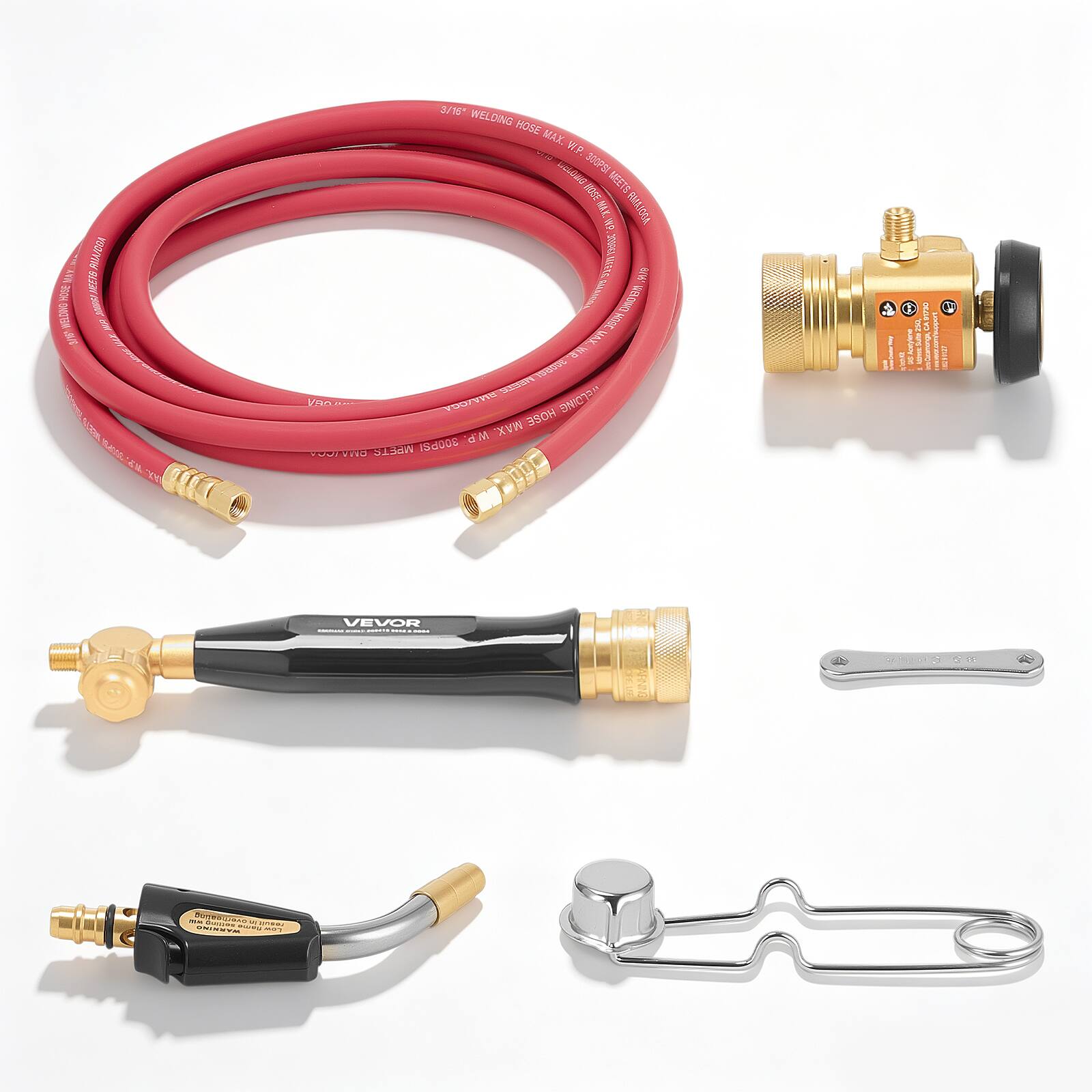 VEVOR - Air Acetylene Torch Kit, Acetylene Gas Welding Tool with 11.8FT Rubber Hose, PL-8A Self-Lighting Welding Tip - Red;Gold;Black price history on PriceWatchPro