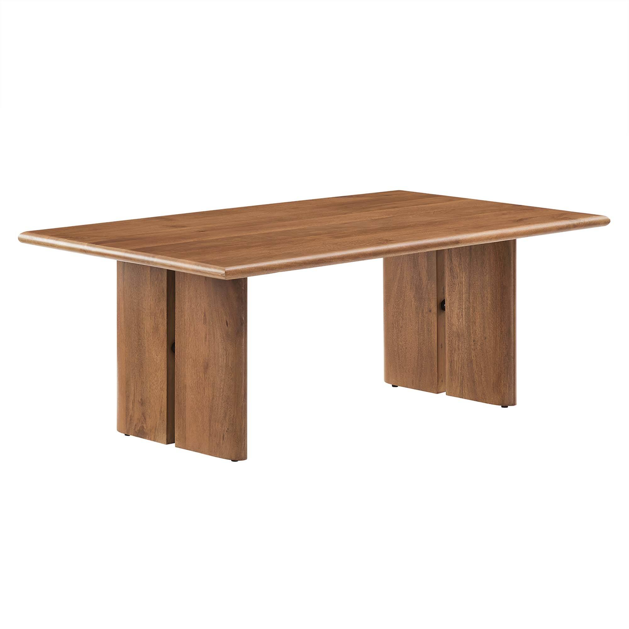 Angle. Modway - Amistad Wood Coffee Table by Modway - Walnut.