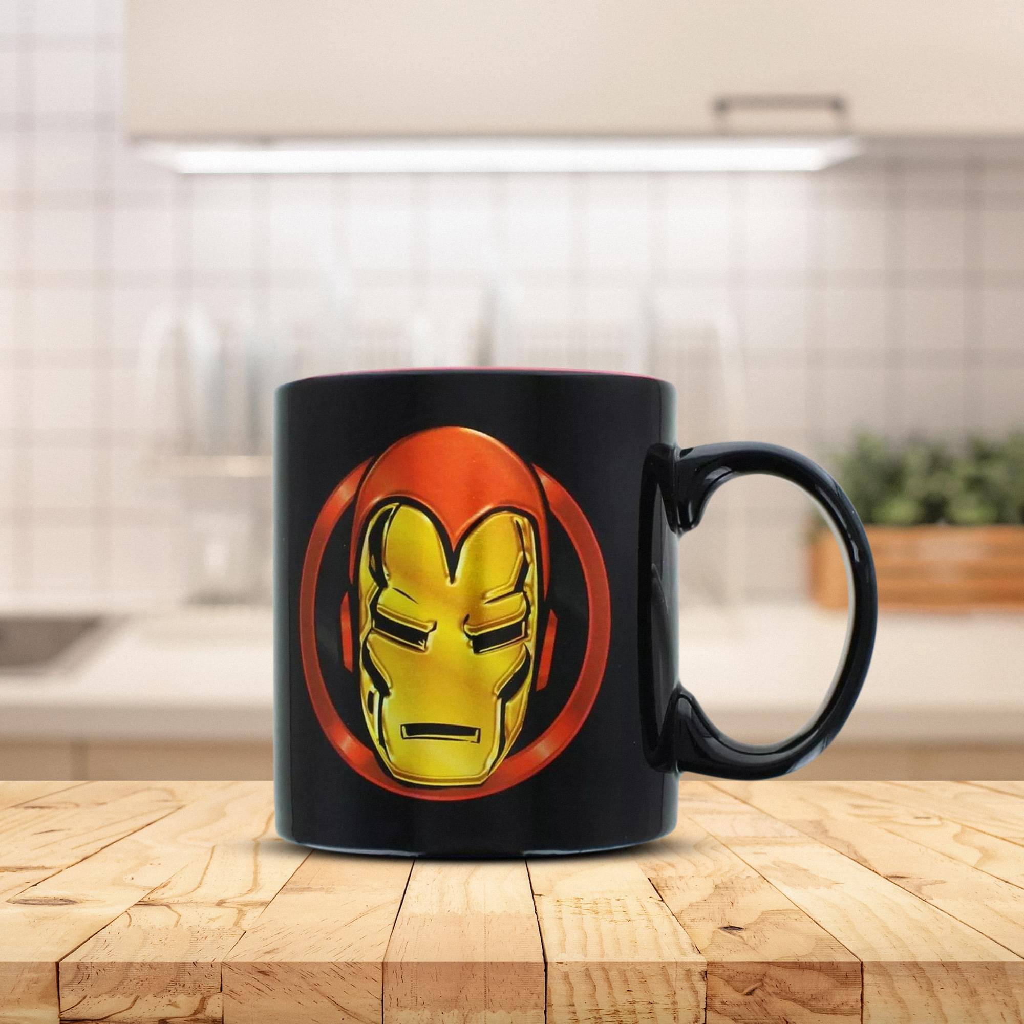 Alt View 1. Marvel - Marvel Iron Man 20oz Black Coffee Mug - Black.