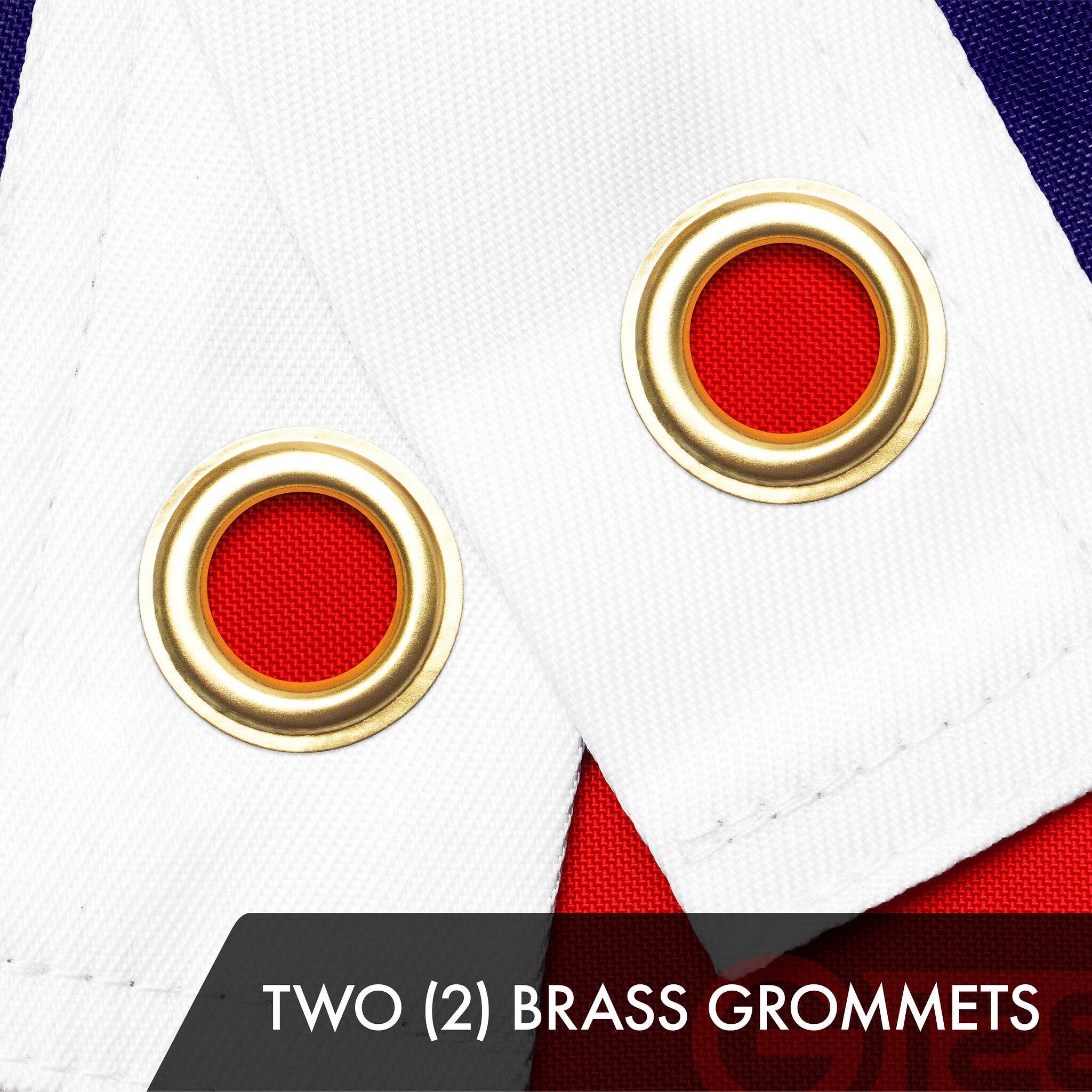 TWO (2) BRASS GROMMETS