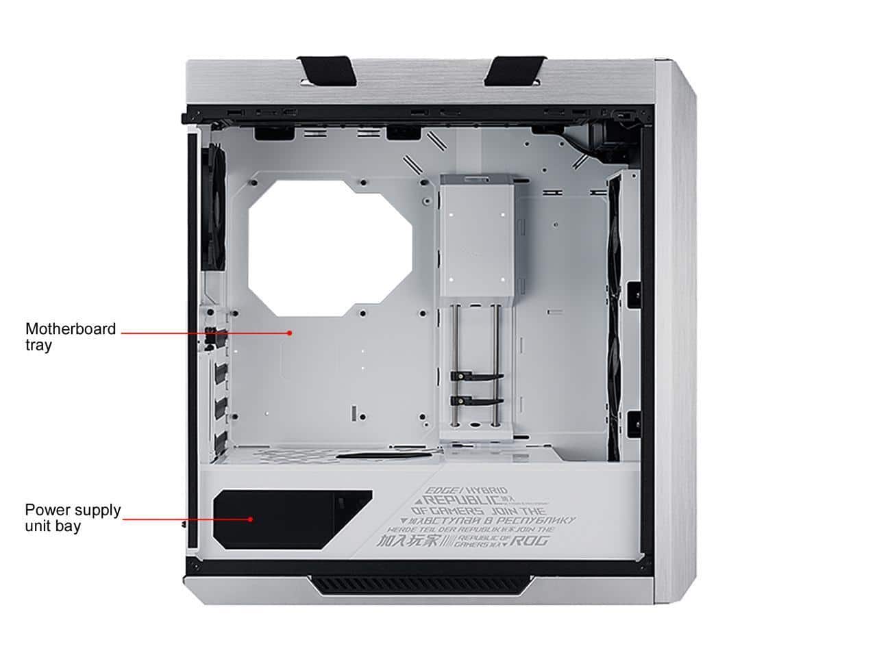 ASUS rog strix helios gx601 white edition rgb mid tower atx gaming