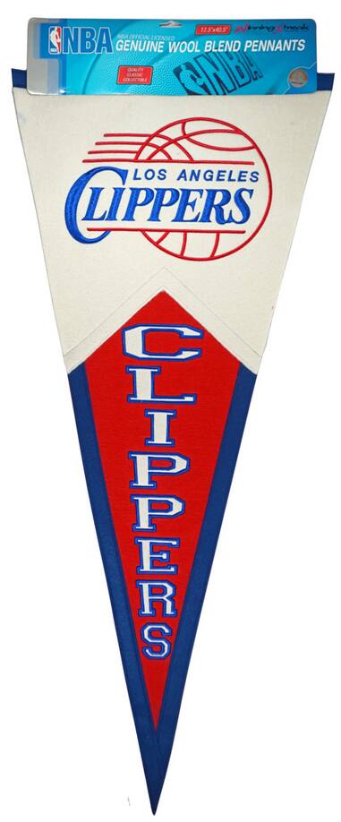 17.5x405 Winning Streak NBA Official Licensed - NBA Genuine Wool Blend Pennants Quality Control Class C Los Angeles Clippers Clippers