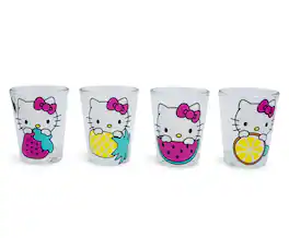 Silver Buffalo - Hello Kitty 1.5-Ounce Mini Shot Glasses | Set of 4 - Purple