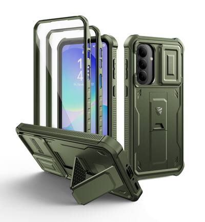 Dexnor Case for Samsung Galaxy A36 5G 2 Front Frame Built-in Magnetic Slide Camera Cover Kickstand Heavy Duty with Screen Protector Kickstand Green Dexnor Case for Samsung Galaxy A36 5G 2 Front Frame Built-in Magnetic Slide Camera Cover Kickstand Heavy Duty with Screen Protector Kickstand Green