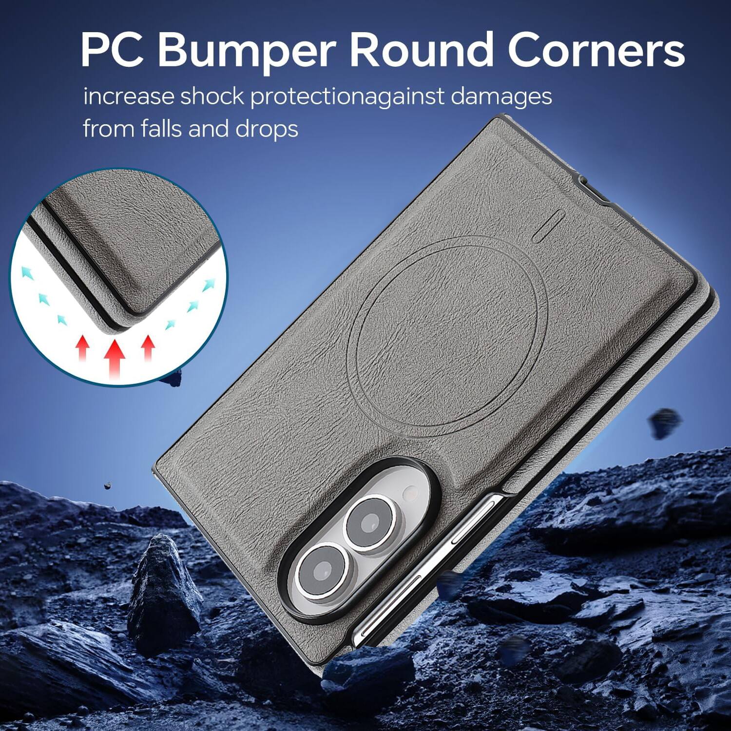 PC Bumper Round Corners increase shock protection against damages from falls and drops
