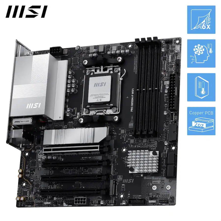 MSI PRO B850M P WIFI Gaming Desktop Motherboard - Best Buy