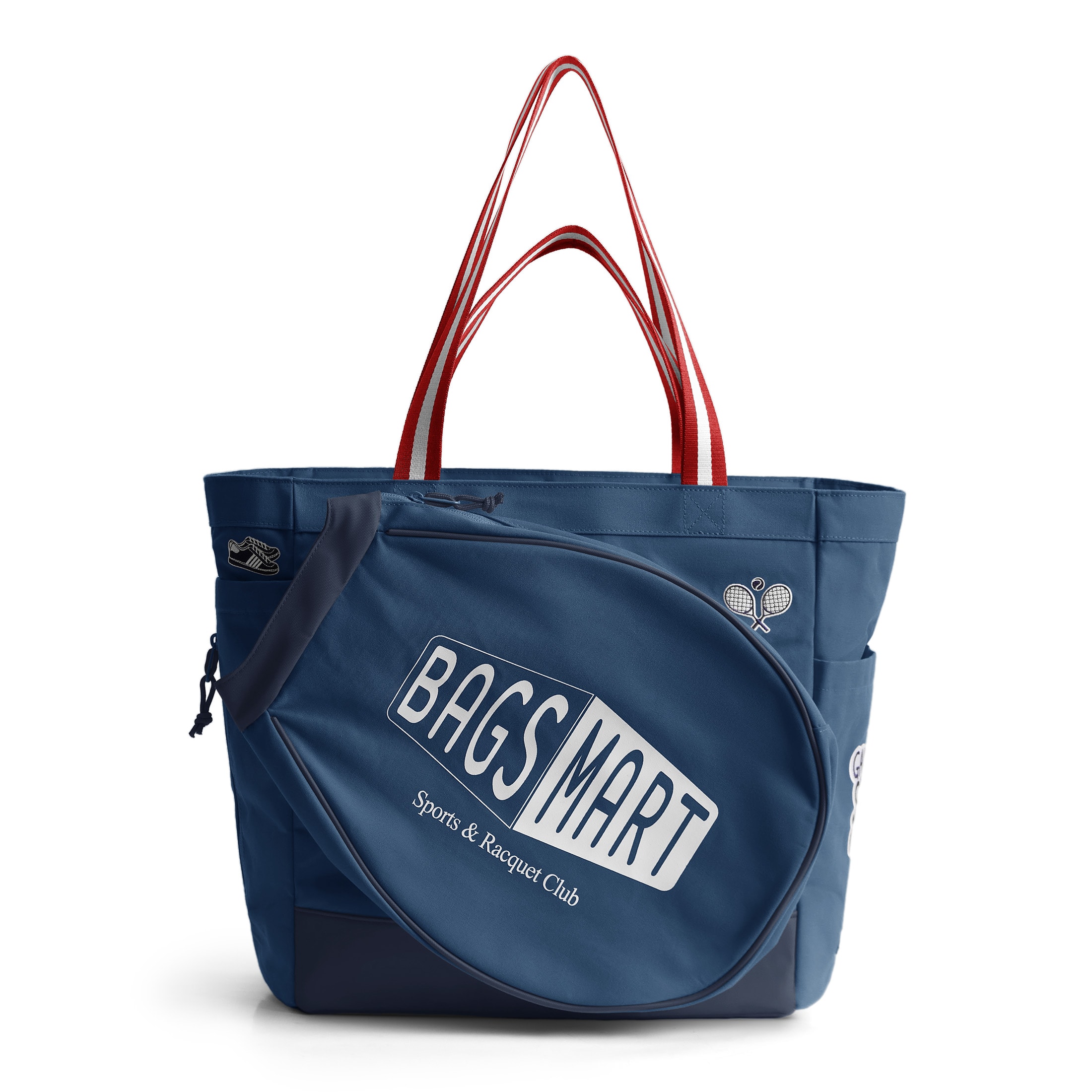 Bagsmart - Advantage 25L Tennis Tote, Water-Repellent Tote with 15.6" Laptop Sleeve for Court & Work - Melbourne Blue