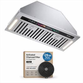 Brano - 36 inches - Convertible - Range Hood Insert - Silver