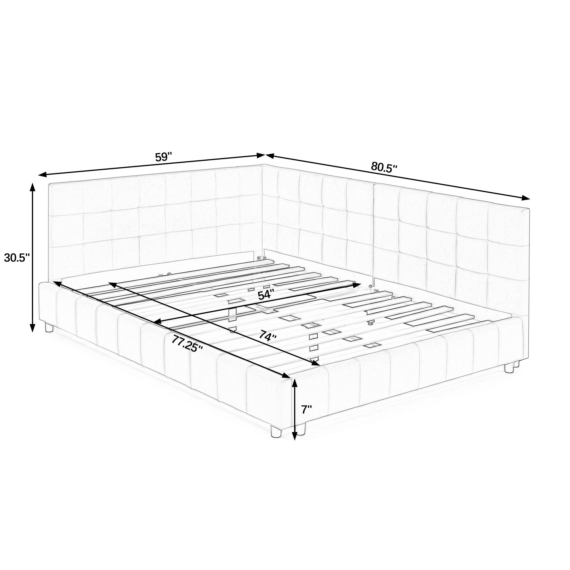 59" 80.5" 30.5" 54" 77.25" 74" 7"