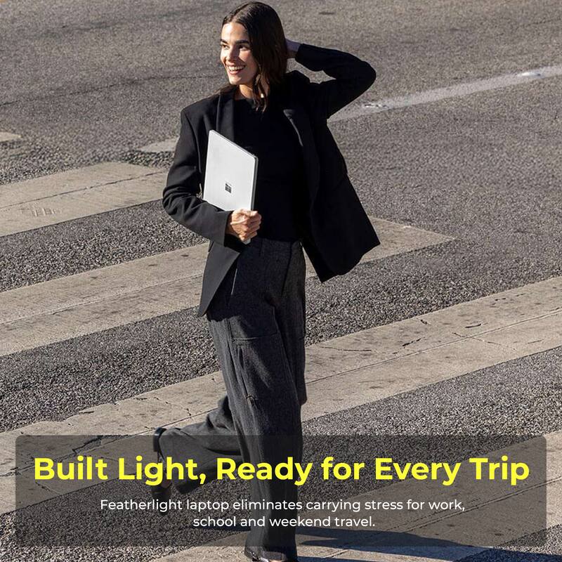 Built Light, Ready for Every Trip

Featherlight laptop eliminates carrying stress for work, school and weekend travel.