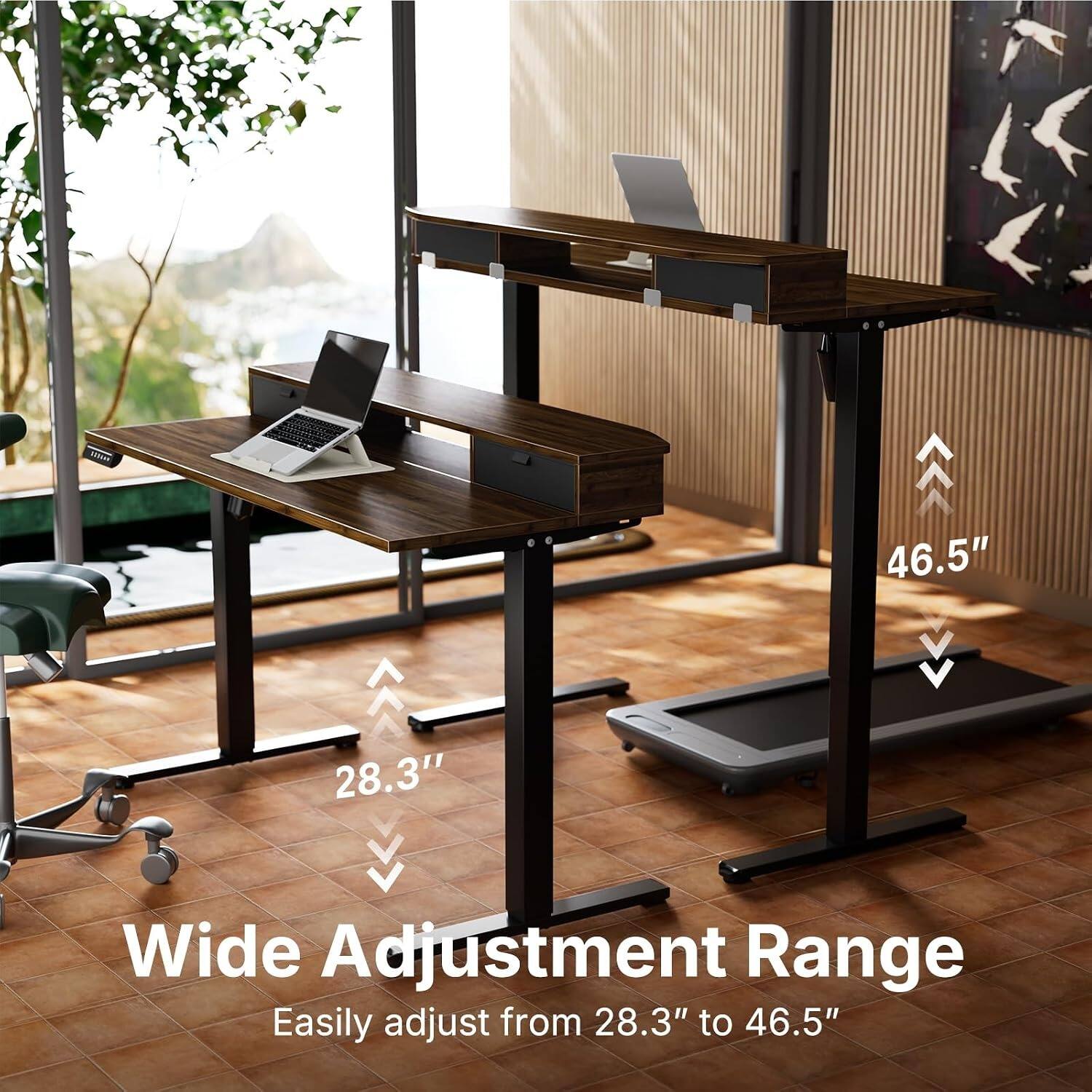 MN 46.5" 28.3" Wide Adjustment Range Easily adjust from 28.3" to 46.5"