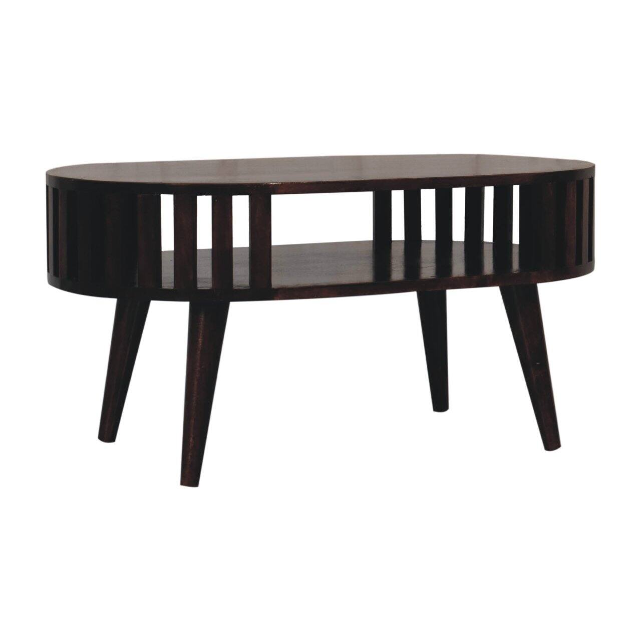 Back. Artisan Furniture - Artisan Furniture Solid Wood Ariella California Walnut Coffee Table - Brown.