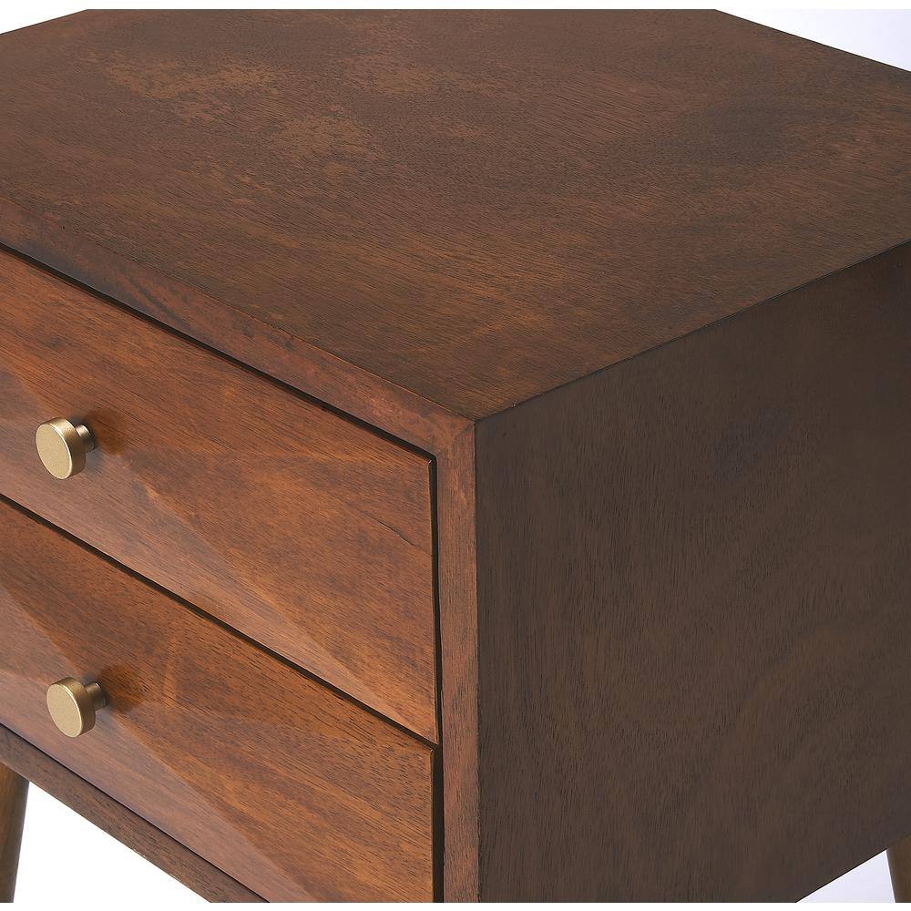 Back. Butler Specialty - Zelda Nightstand - Medium Brown.