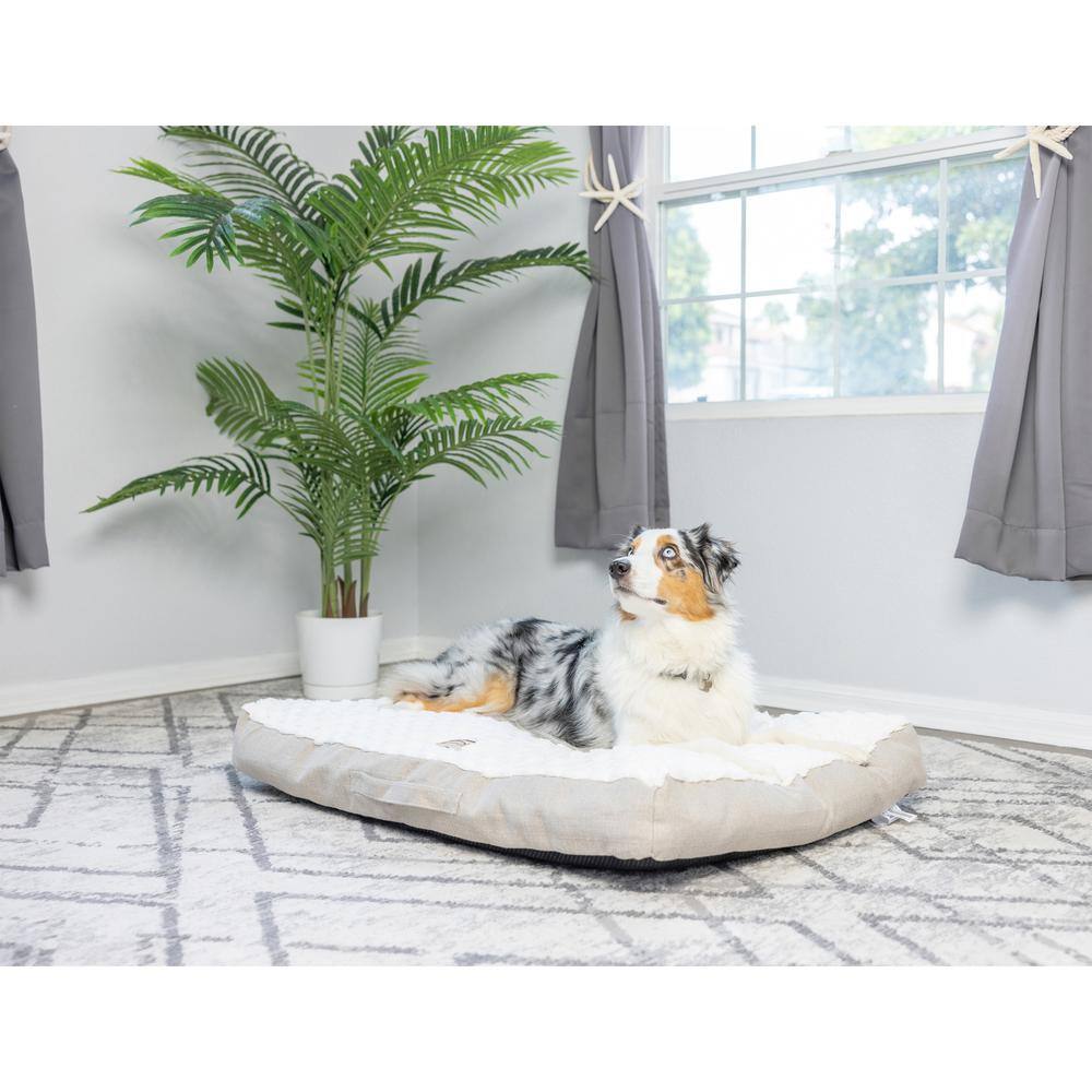 Alt View 1. Armarkat - Large With Handle Dog Crate Mat With Poly Fill Cushion and Removable Cover - Beige.