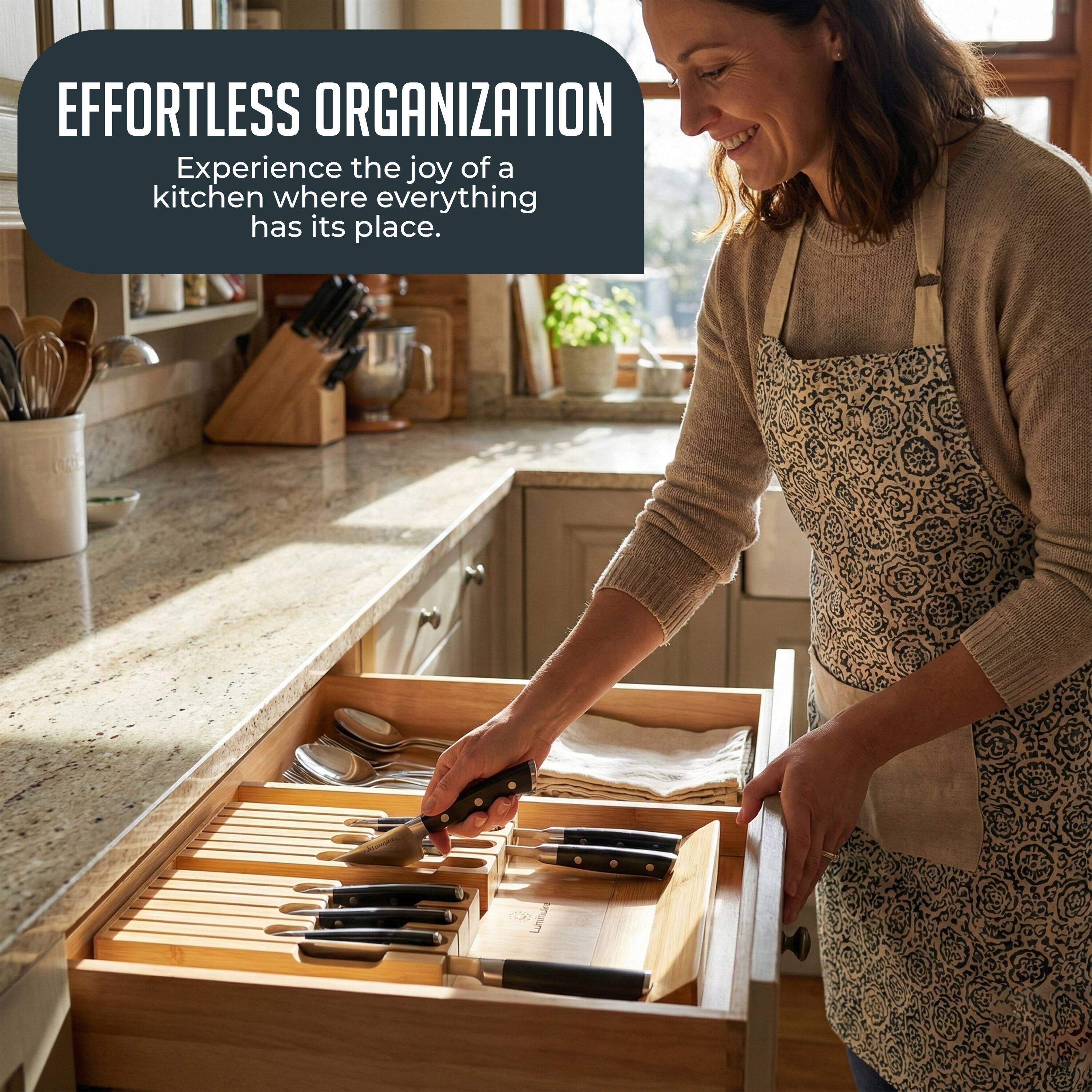 EFFORTLESS ORGANIZATION

Experience the joy of a kitchen where everything has its place.