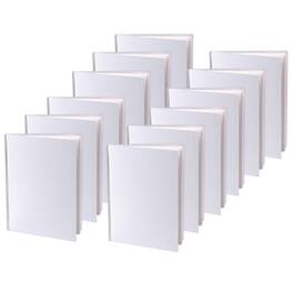 ASHLEY PRODUCTIONS - Hardcover Blank Book Portrait, White, Pack of 12 - 6" x 8"