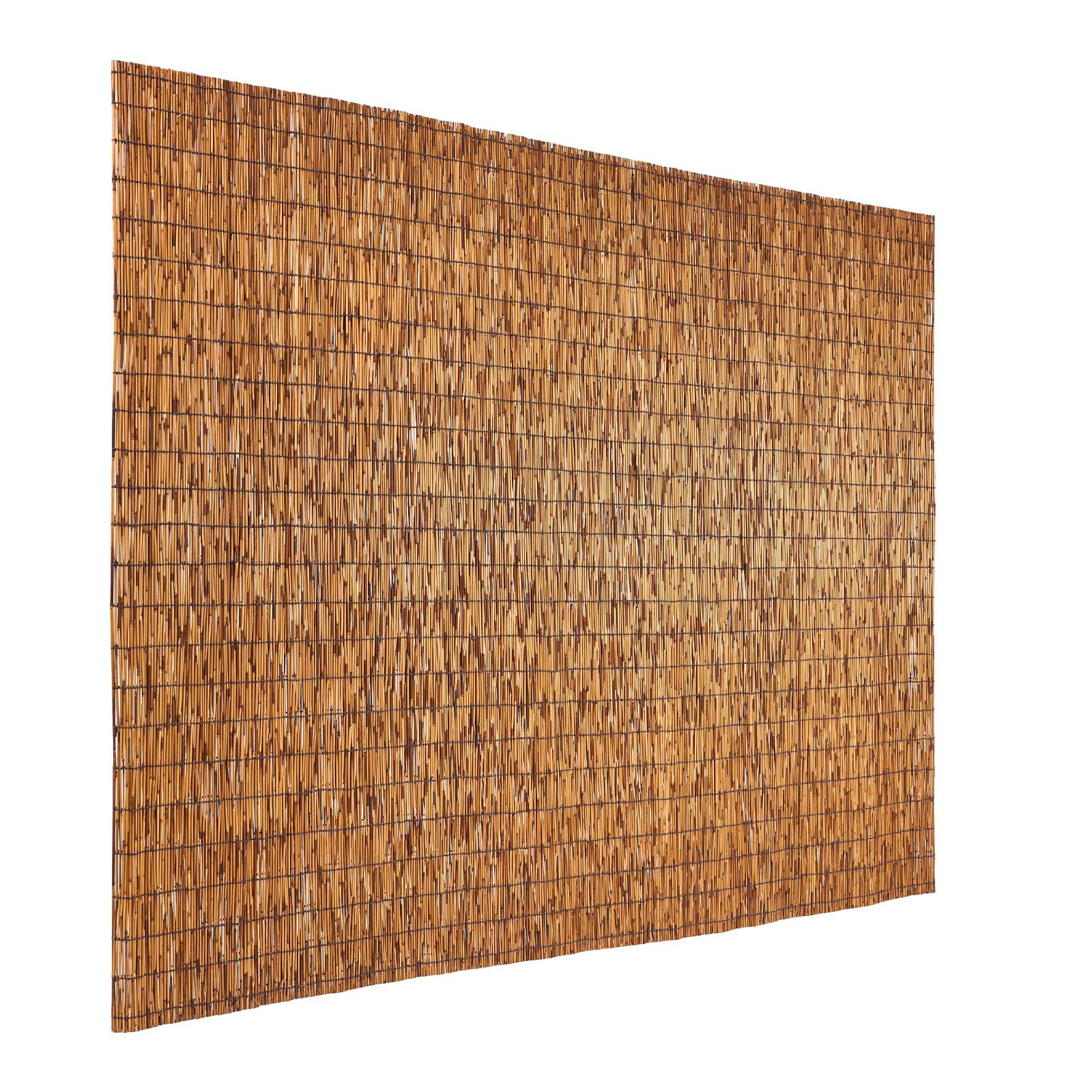 Alt View 5. VEVOR - Natural Reed Fencing, 6 ft x 16.4 ft, Decorative Natural Reed Fencing Roll, Decorative Fence for Backyard Garden Divider - Brown.