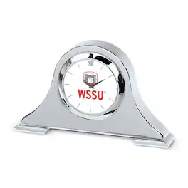 Jardine - Winston-Salem State Rams Napoleon Desk Clock - Silver
