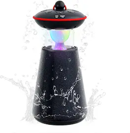 Stamp n Camp - Portable Bluetooth Speakers IPX6 Waterproof Outdoor Speakers 3D HD Stereo with LED Light AUX&TF-Card Input Bluetooth - default